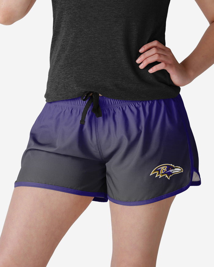 Baltimore Ravens Womens Gradient Running Shorts FOCO S - FOCO.com