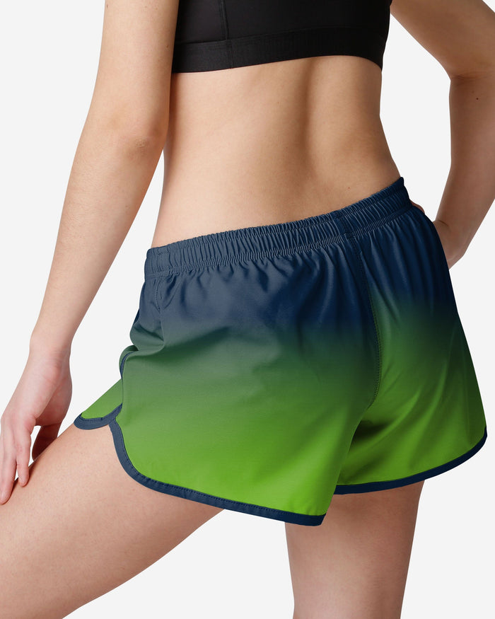 Seattle Seahawks Womens Gradient Running Shorts FOCO - FOCO.com