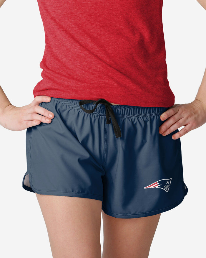 New England Patriots Womens Solid Running Shorts FOCO S - FOCO.com