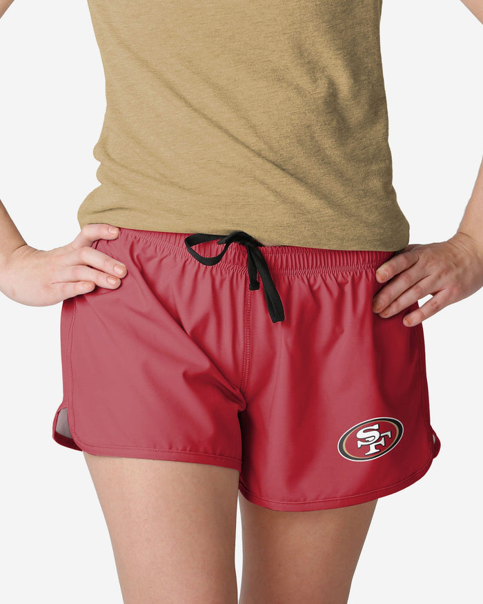 San Francisco 49ers Womens Solid Running Shorts FOCO S - FOCO.com