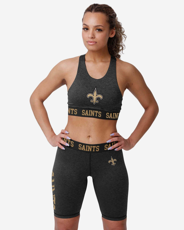 New Orleans Saints Womens Team Color Static Bike Shorts FOCO - FOCO.com