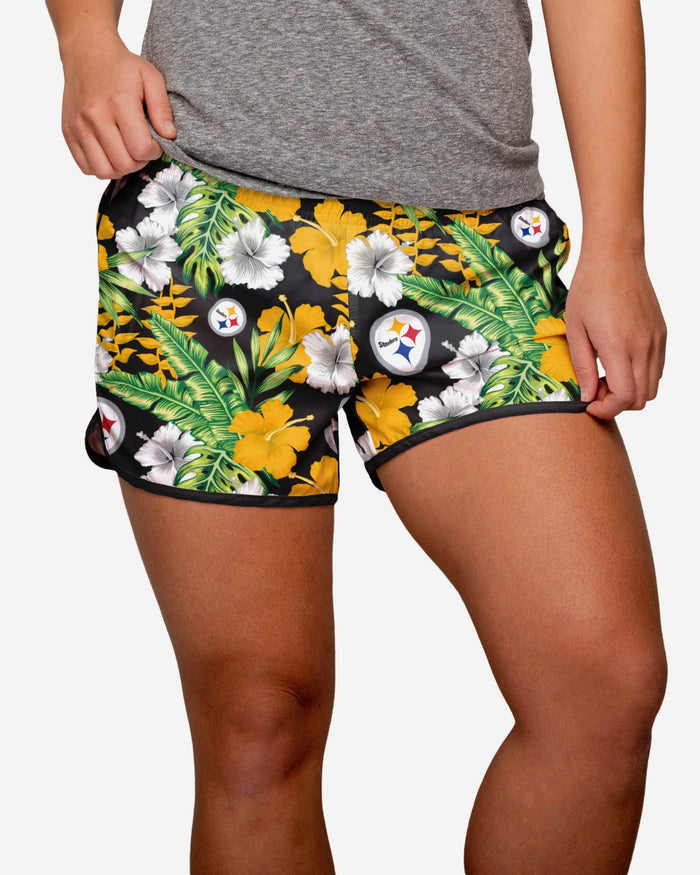 Pittsburgh Steelers Womens Tropical Breeze Shorts FOCO S - FOCO.com
