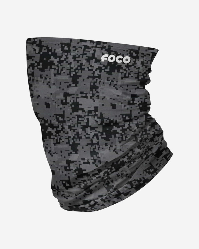 Black Digital Camo Polyfleece Gaiter Scarf FOCO - FOCO.com