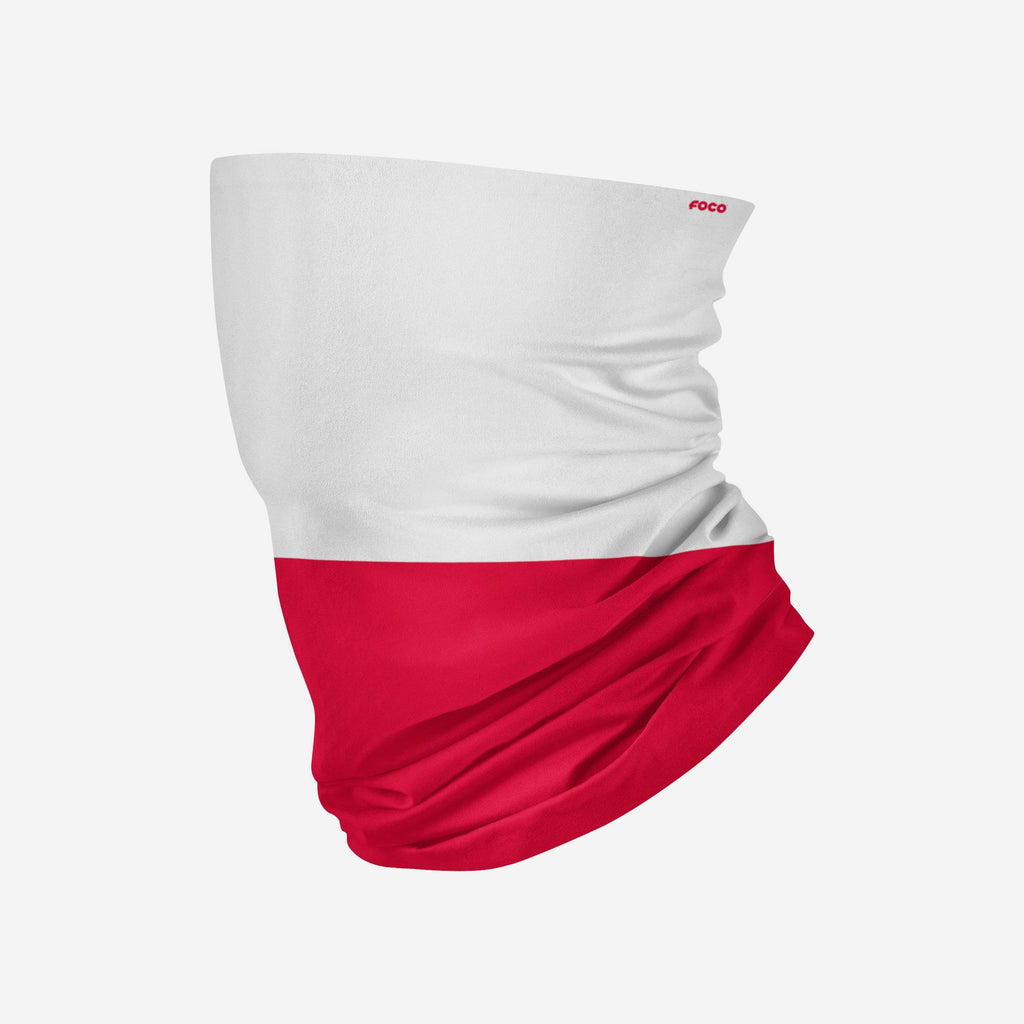 Poland Flag Gaiter Scarf FOCO - FOCO.com