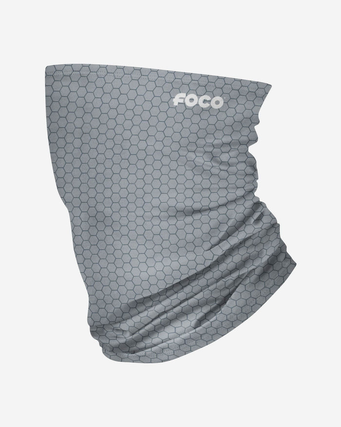 Grey Carbon Fiber Polyfleece Gaiter Scarf FOCO - FOCO.com