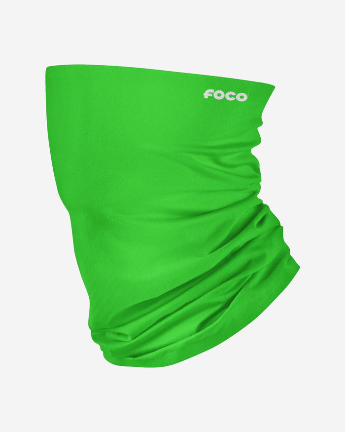 Solid Lime Green Gaiter Scarf FOCO - FOCO.com