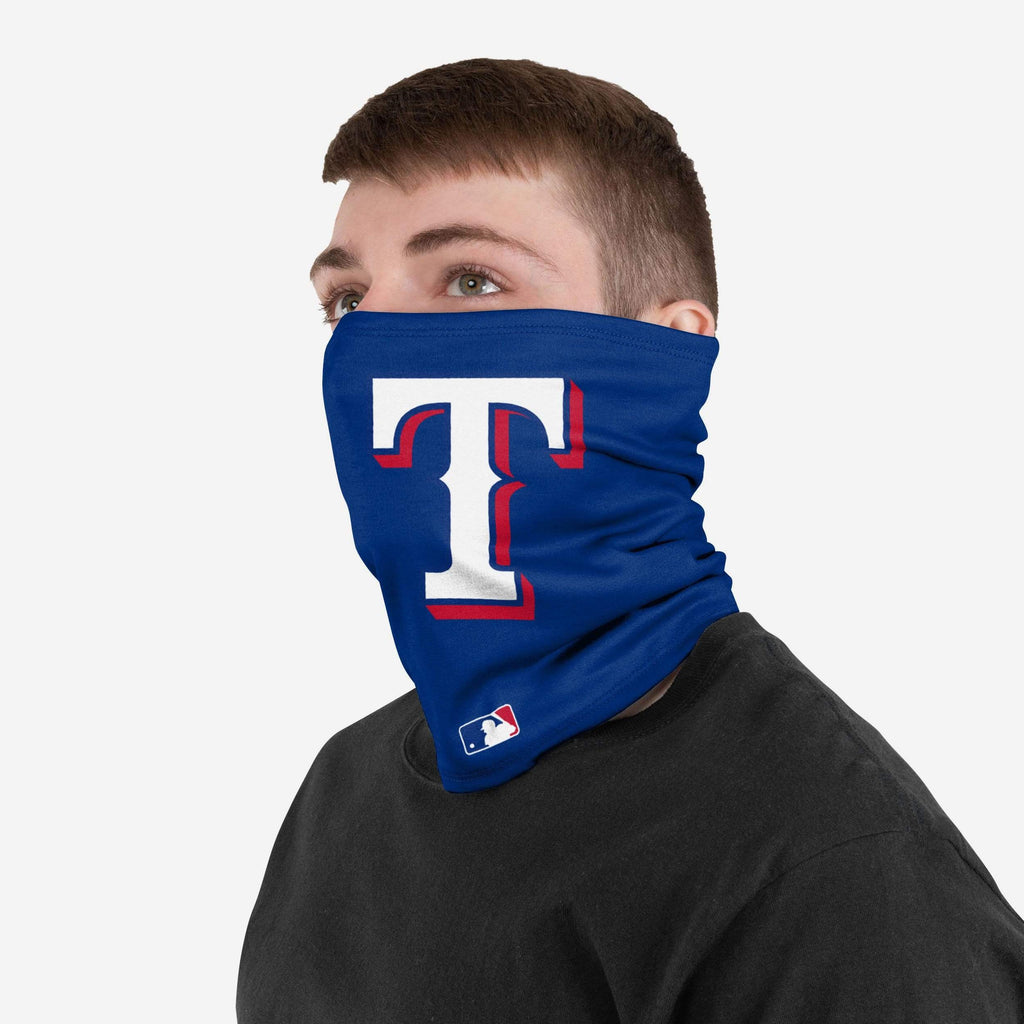 Texas Rangers On-Field Dark Blue UV Gaiter Scarf FOCO