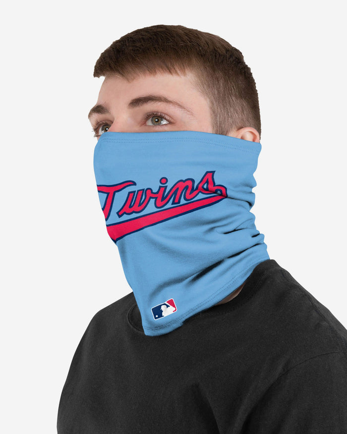 Minnesota Twins On-Field Powder Blue UV Gaiter Scarf FOCO - FOCO.com