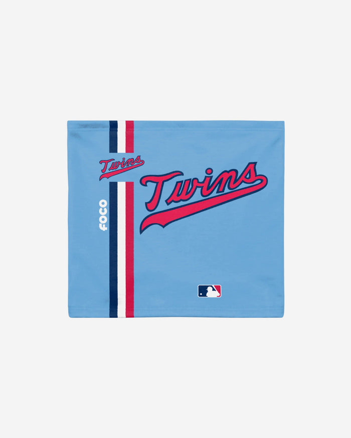 Minnesota Twins On-Field Powder Blue UV Gaiter Scarf FOCO - FOCO.com