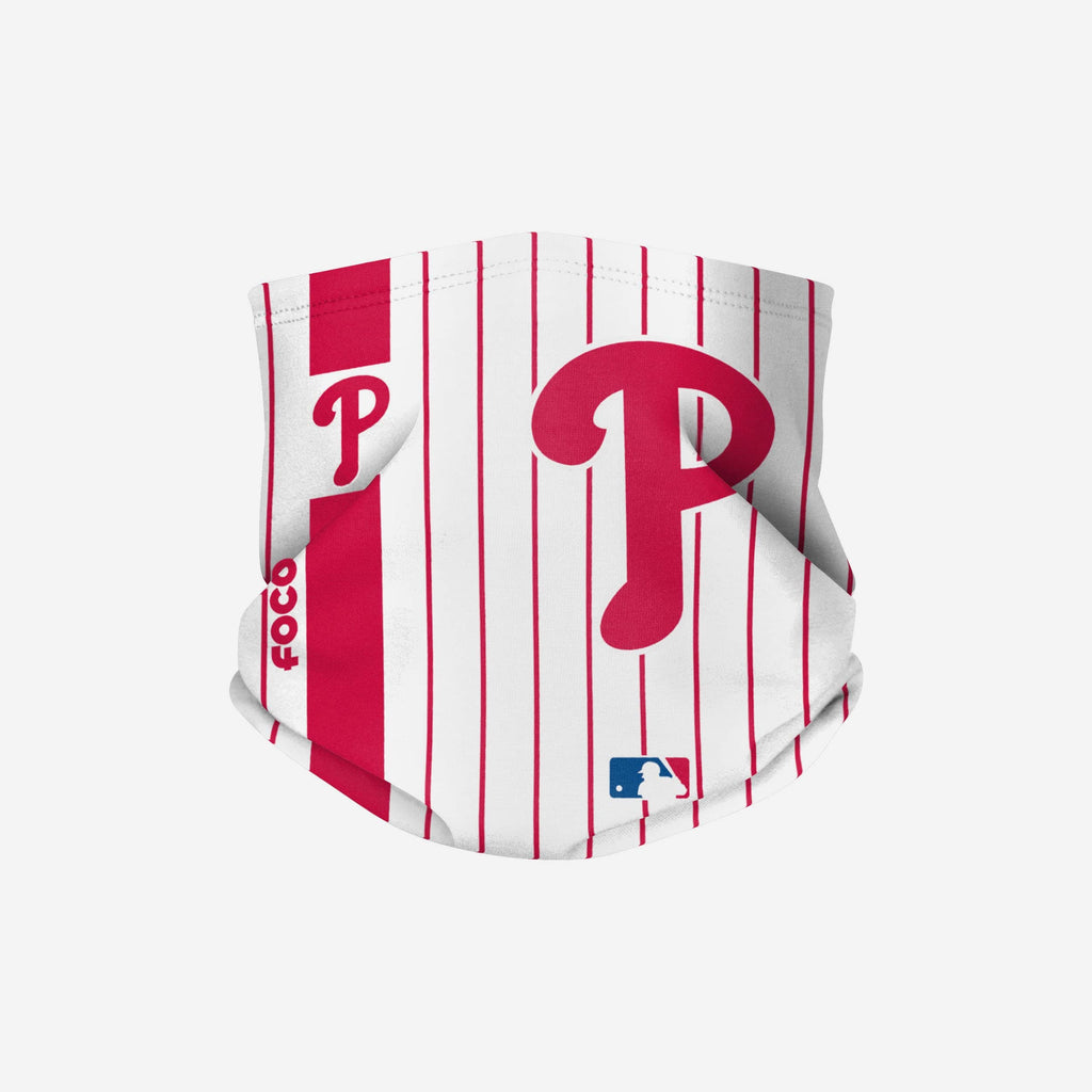 Philadelphia Phillies On-Field Pinstripe UV Gaiter Scarf FOCO - FOCO.com