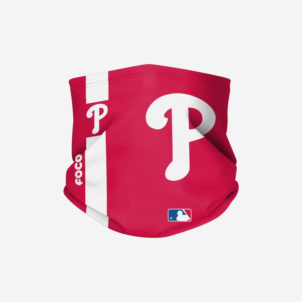 Philadelphia Phillies On-Field Red UV Gaiter Scarf FOCO - FOCO.com