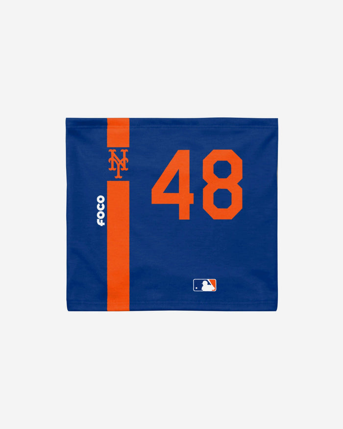 Jacob deGrom New York Mets On-Field Blue & Orange UV Gaiter Scarf FOCO - FOCO.com