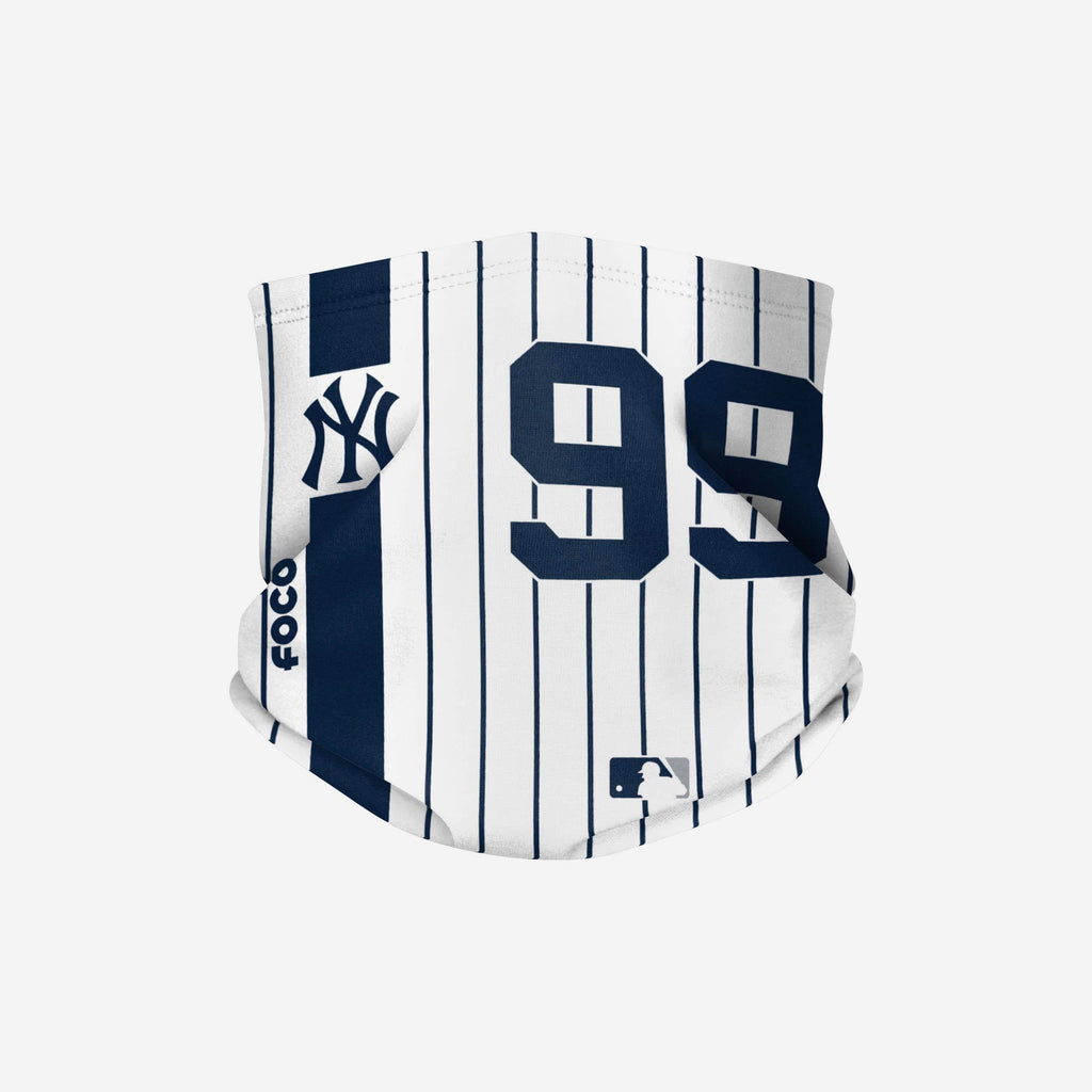 Aaron Judge New York Yankees On-Field Pinstripe UV Gaiter Scarf FOCO - FOCO.com