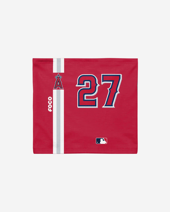 Mike Trout Los Angeles Angels On-Field Red UV Gaiter Scarf FOCO - FOCO.com