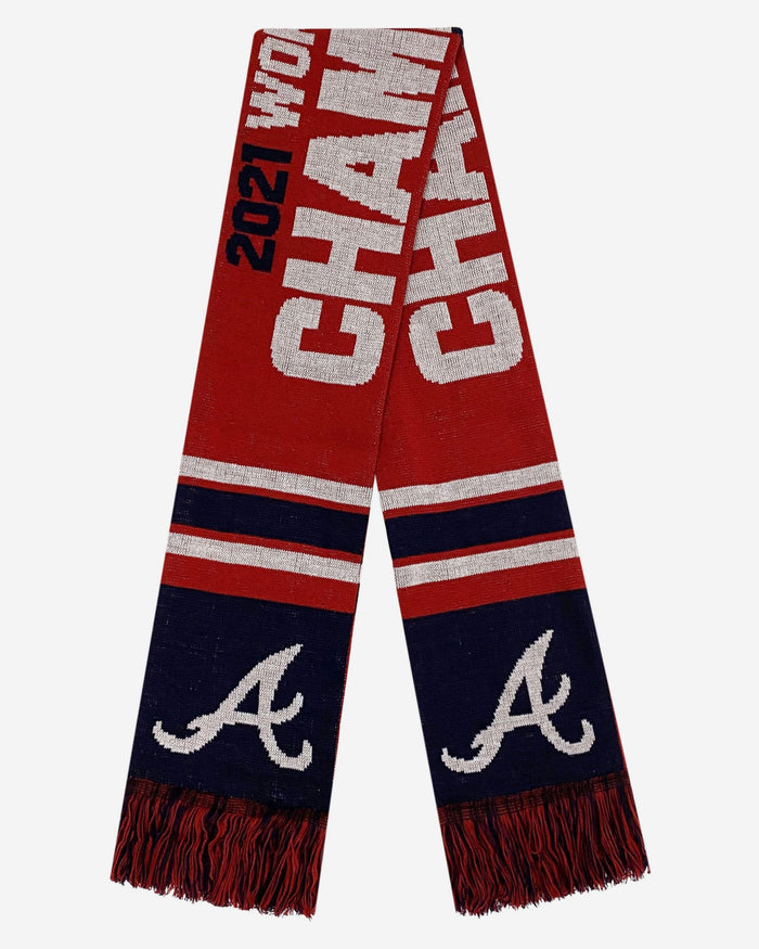 Atlanta Braves 2021 World Series Champions Acrylic Scarf FOCO - FOCO.com