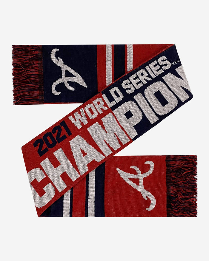Atlanta Braves 2021 World Series Champions Acrylic Scarf FOCO - FOCO.com