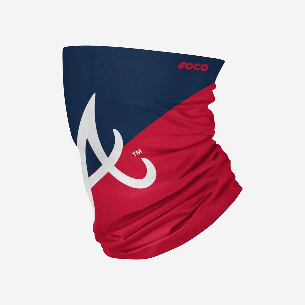 Atlanta Braves Big Logo Gaiter Scarf FOCO Adult - FOCO.com