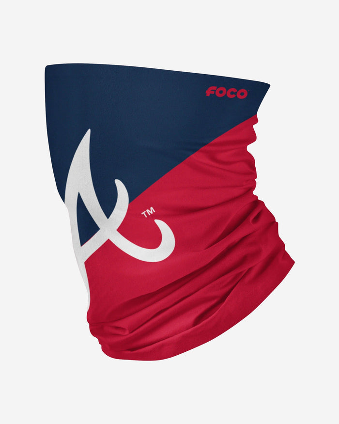 Atlanta Braves Big Logo Gaiter Scarf FOCO Adult - FOCO.com