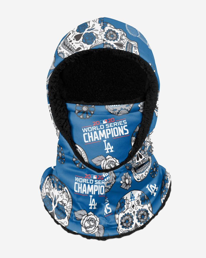 Los Angeles Dodgers 2020 World Series Champions Day Of The Dead Hooded Gaiter FOCO Adult - FOCO.com