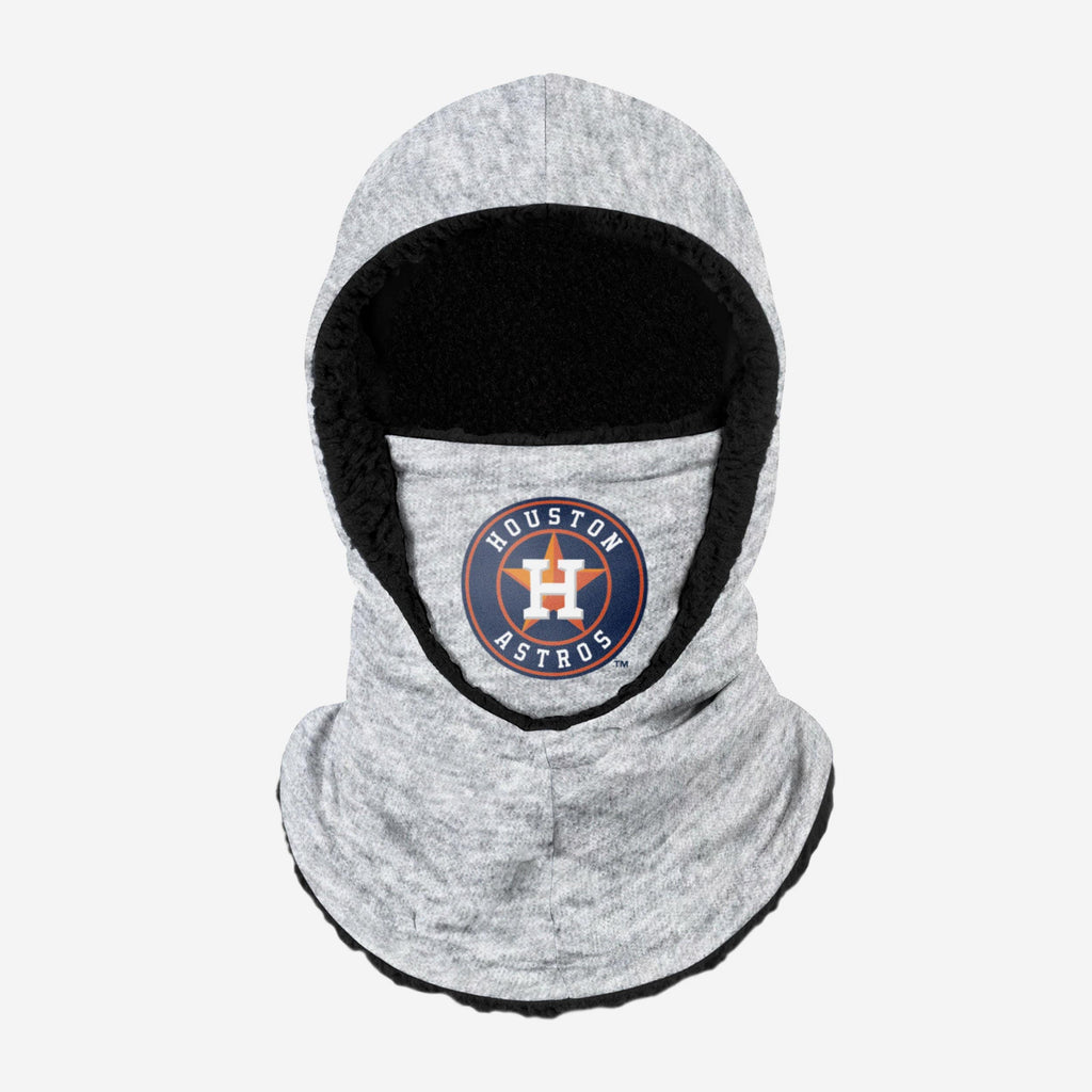 Houston Astros Heather Grey Big Logo Hooded Gaiter FOCO Adult - FOCO.com
