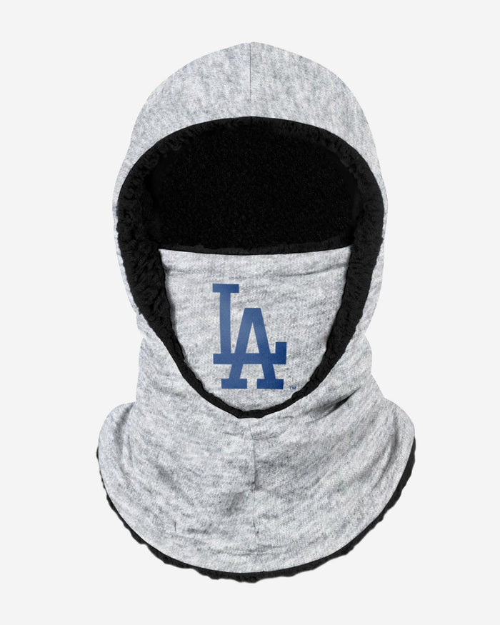 Los Angeles Dodgers Heather Grey Big Logo Hooded Gaiter FOCO - FOCO.com