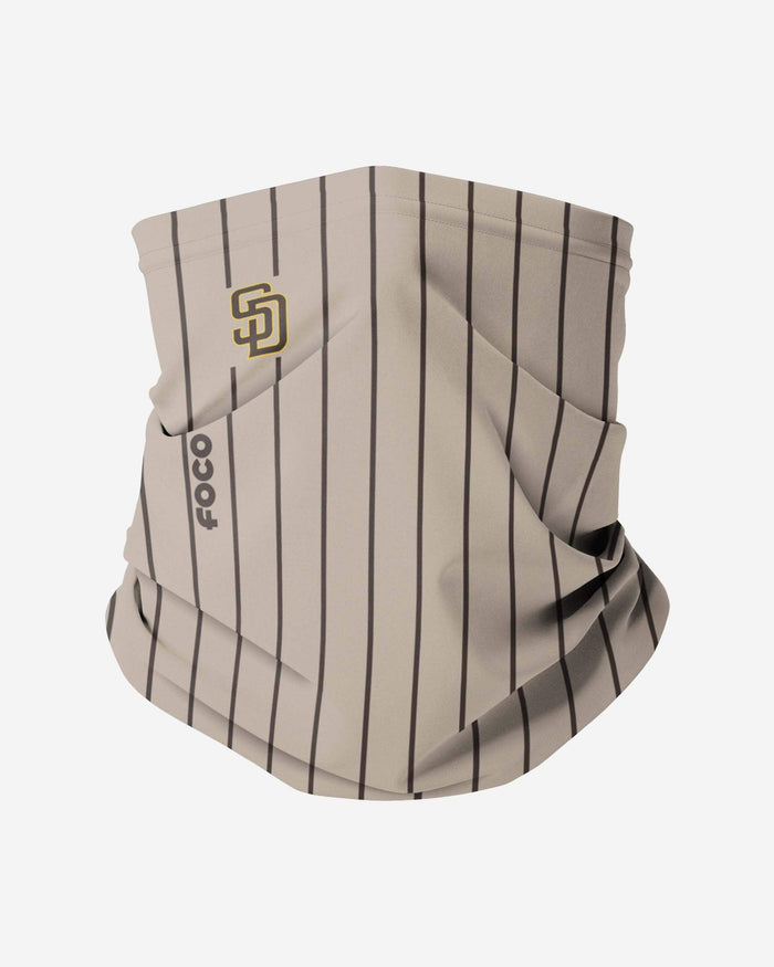 San Diego Padres On-Field Gameday Pinstripe Stitched Gaiter Scarf FOCO - FOCO.com