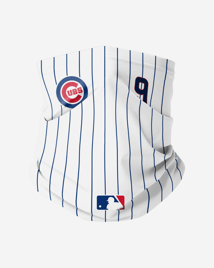 Javier Baez Chicago Cubs On-Field Gameday Pinstripe Stitched Gaiter Scarf FOCO - FOCO.com
