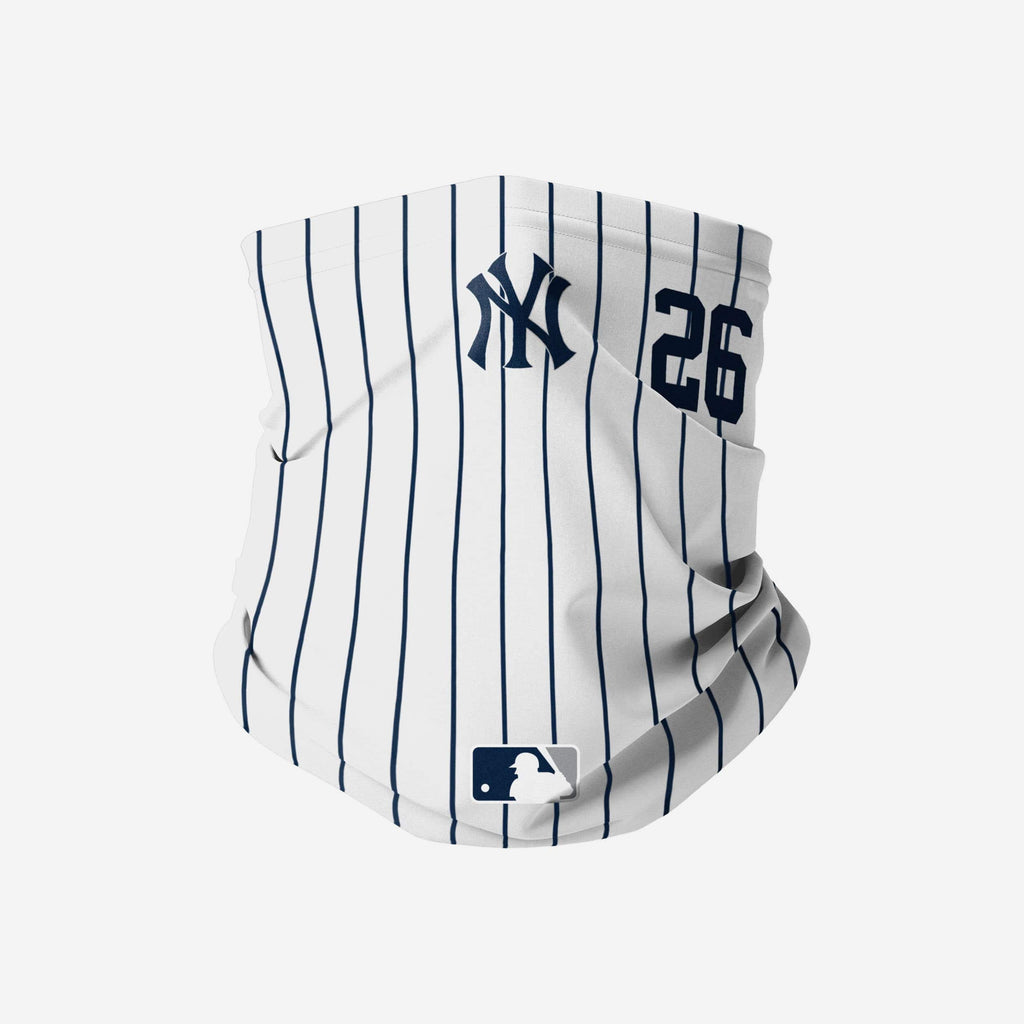 DJ LeMahieu New York Yankees On-Field Gameday Pinstripe Stitched Gaiter Scarf FOCO - FOCO.com