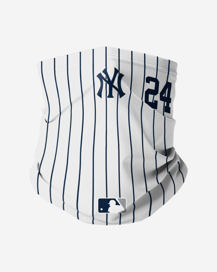Gary Sanchez New York Yankees On-Field Gameday Pinstripe Stitched Gaiter Scarf FOCO - FOCO.com