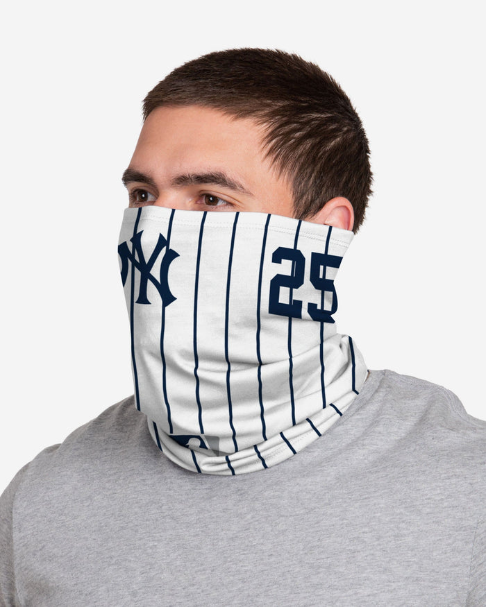 Gleyber Torres New York Yankees On-Field Gameday Pinstripe Stitched Gaiter Scarf FOCO - FOCO.com