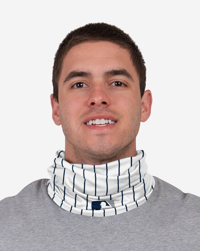 Luke Voit New York Yankees On-Field Gameday Pinstripe Stitched Gaiter Scarf FOCO - FOCO.com