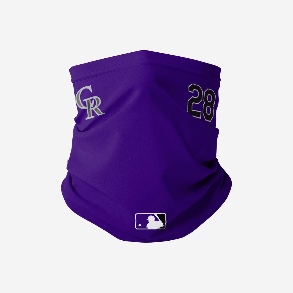Nolan Arenado Colorado Rockies On-Field Gameday Gaiter Scarf FOCO - FOCO.com
