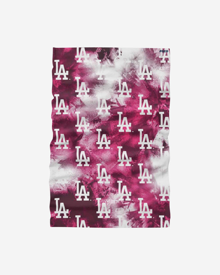 Los Angeles Dodgers Pink Tie-Dye Gaiter Scarf FOCO - FOCO.com