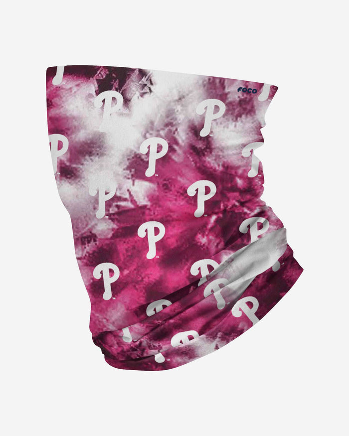 Philadelphia Phillies Pink Tie-Dye Gaiter Scarf FOCO - FOCO.com