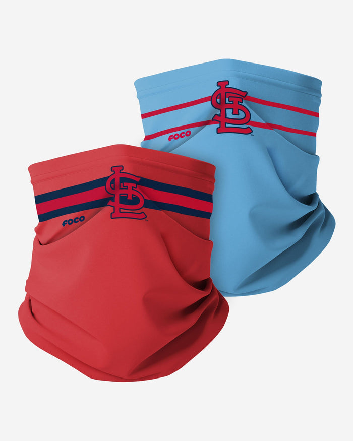 St Louis Cardinals Stitched 2 Pack Gaiter Scarf FOCO - FOCO.com