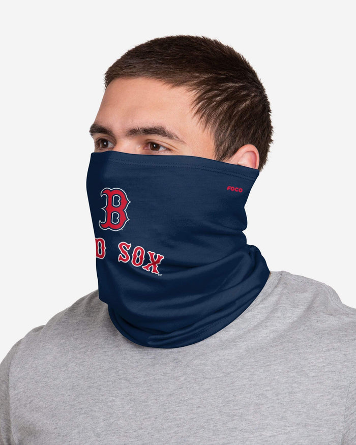 Boston Red Sox Team Logo Stitched Gaiter Scarf FOCO - FOCO.com