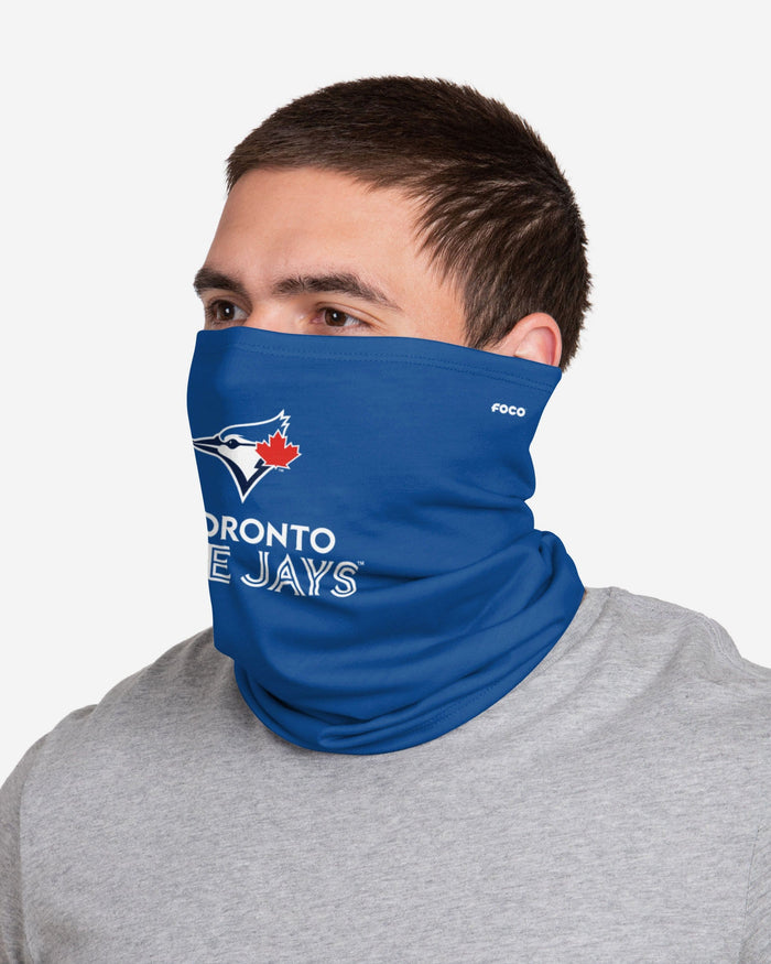 Toronto Blue Jays Team Logo Stitched Gaiter Scarf FOCO - FOCO.com