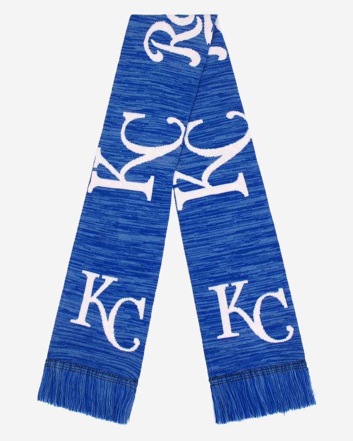 Kansas City Royals Wordmark Big Logo Colorblend Scarf FOCO - FOCO.com