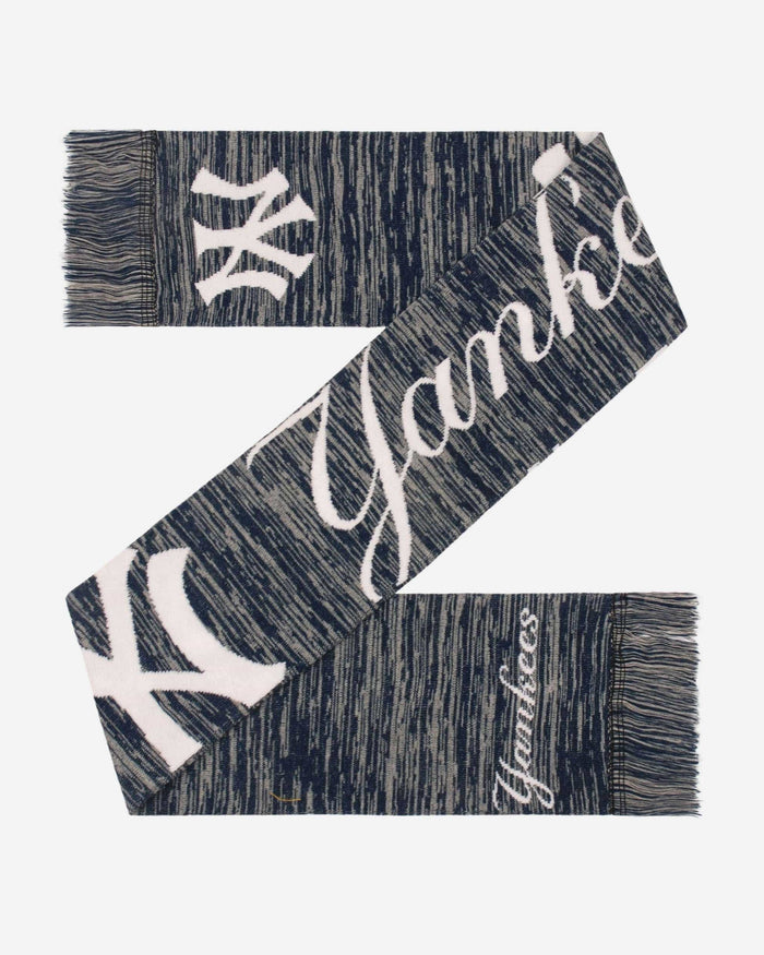 New York Yankees Wordmark Big Logo Colorblend Scarf FOCO - FOCO.com