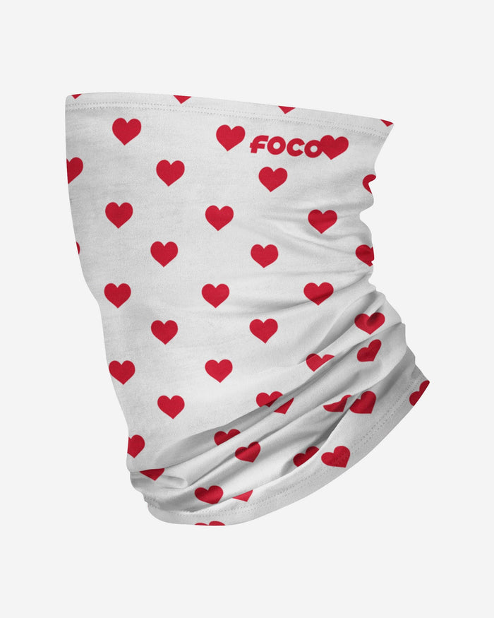 Mini Hearts Polyfleece Gaiter Scarf FOCO - FOCO.com