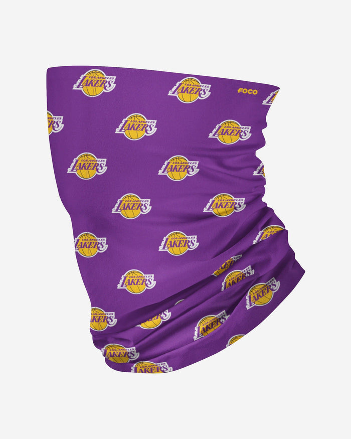 Los Angeles Lakers Mini Print Logo Gaiter Scarf FOCO - FOCO.com
