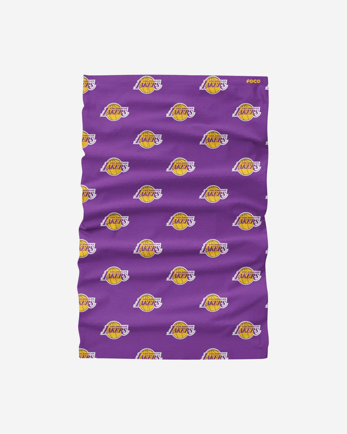 Los Angeles Lakers Mini Print Logo Gaiter Scarf FOCO - FOCO.com