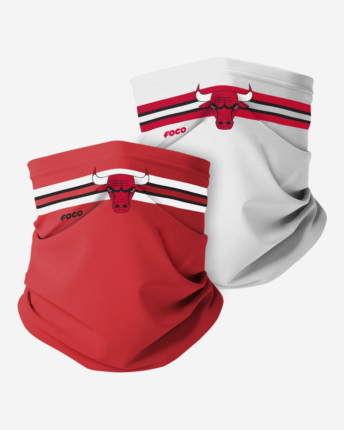 Chicago Bulls Stitched 2 Pack Gaiter Scarf FOCO - FOCO.com
