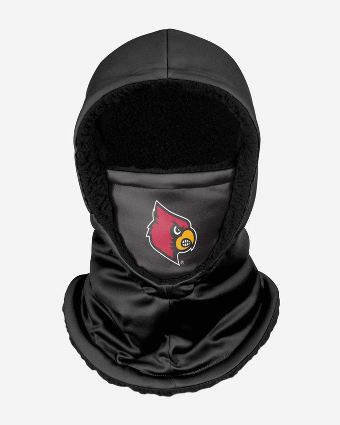 Louisville Cardinals Black Hooded Gaiter FOCO - FOCO.com