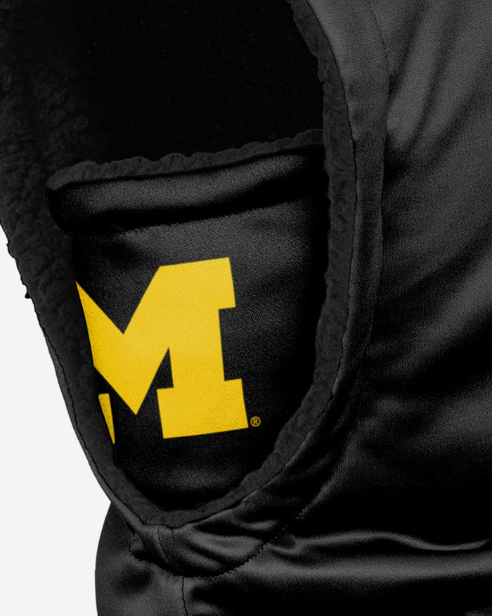Michigan Wolverines Black Hooded Gaiter FOCO - FOCO.com