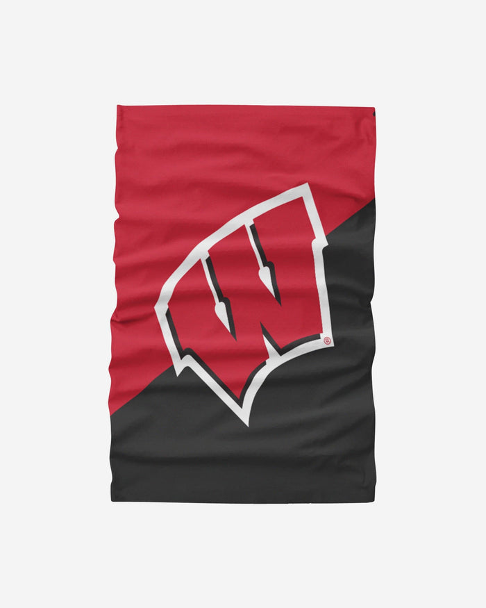 Wisconsin Badgers Big Logo Gaiter Scarf FOCO - FOCO.com