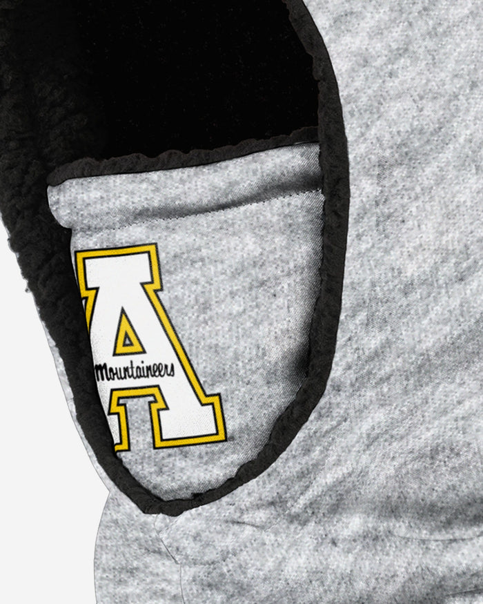 Appalachian State Mountaineers Heather Grey Big Logo Hooded Gaiter FOCO - FOCO.com