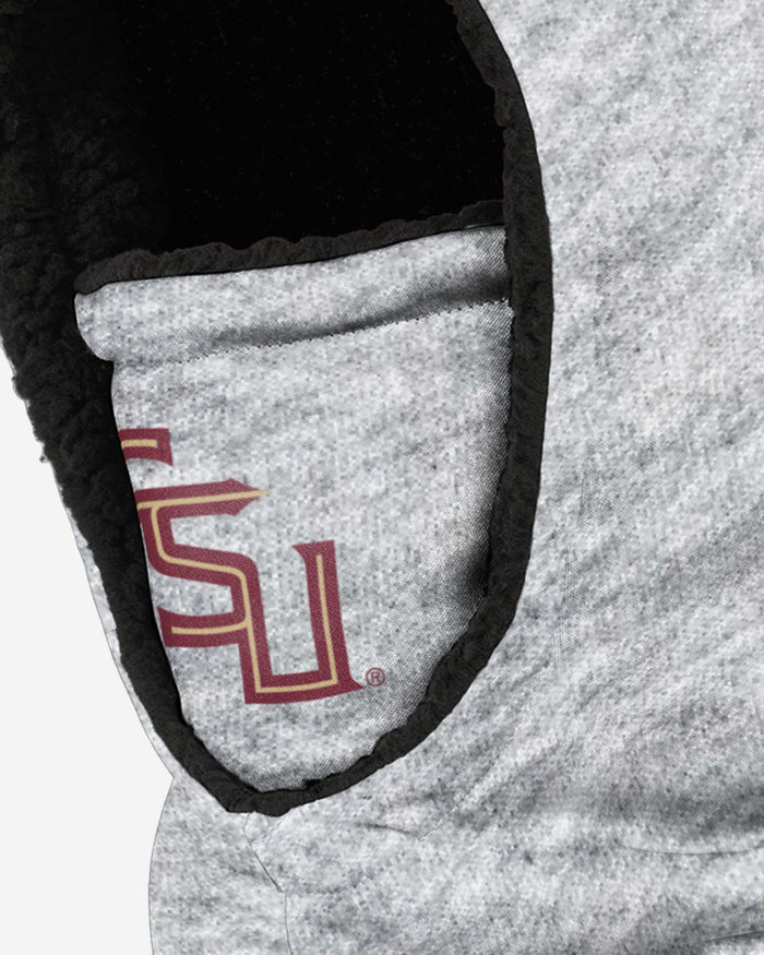 Florida State Seminoles Heather Grey Big Logo Hooded Gaiter FOCO - FOCO.com