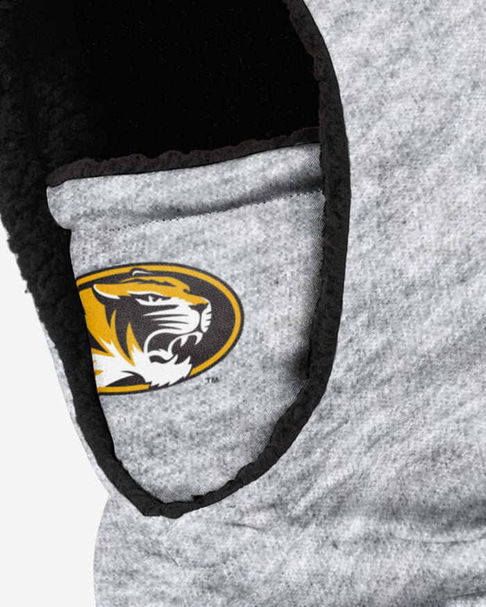 Missouri Tigers Heather Grey Big Logo Hooded Gaiter FOCO - FOCO.com