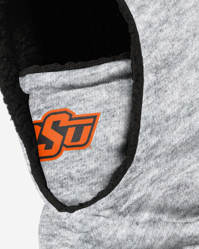 Oklahoma State Cowboys Heather Grey Big Logo Hooded Gaiter FOCO - FOCO.com